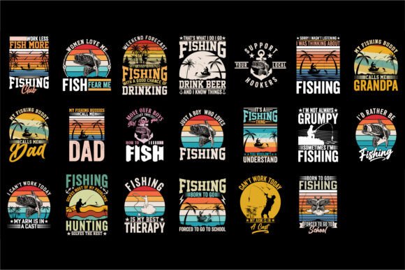Download Best Fishing Tshirt Bundle - Shirt Collection