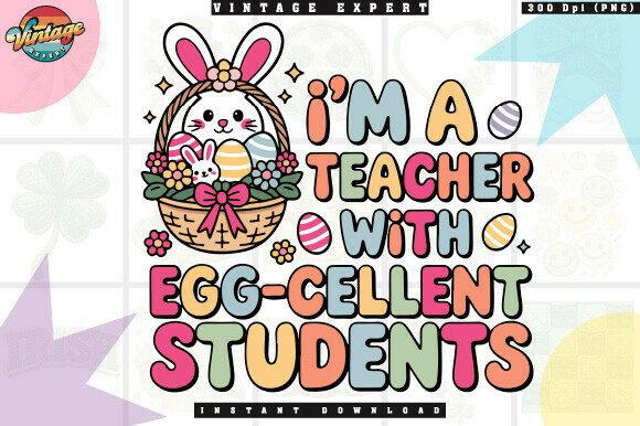 Download Cute Bunny Teacher Easter T-shirt Design - Shirt Collection