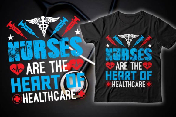 Download Nurse Typographic T-Shirt Design Vector. - Shirt Collection