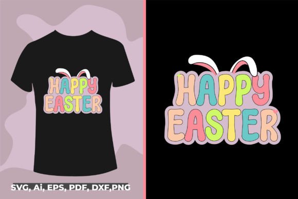 Download Happy Easter Typography T-shirt Design - Shirt Collection