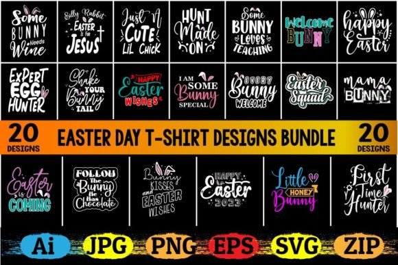 Download Easter T-shirt Designs Bundle - Shirt Collection