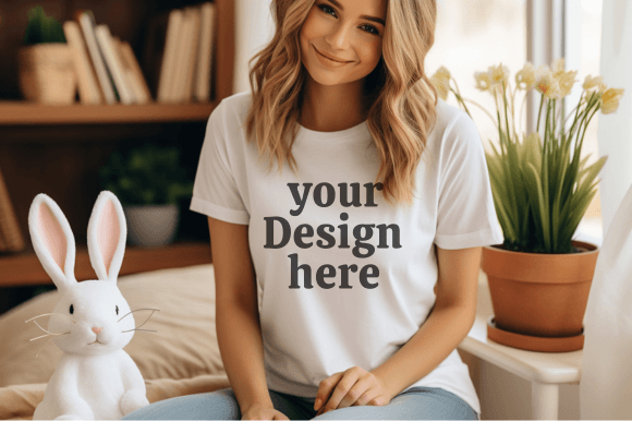 Download Easter Tshirt Mockup Bella Canvas Mockup - Shirt Collection