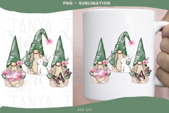 Download Floral Gnome Png | Sublimation Design - Floral gnome png Collection