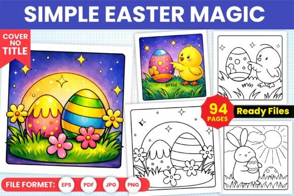 Download Simple Easter Magic Coloring Pages - Easter magic Collection