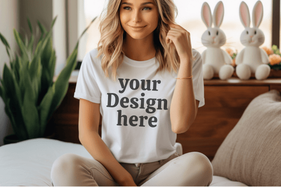 Download Easter Tshirt Mockup Bella Canvas Mockup - Shirt Collection