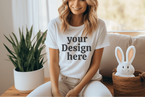 Download Easter Tshirt Mockup Bella Canvas Mockup - Shirt Collection