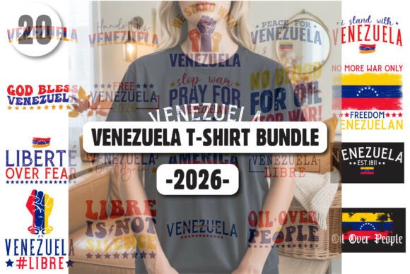 Download Venezuela T-shirt Bundle 2026 SVG POD - Shirt Collection