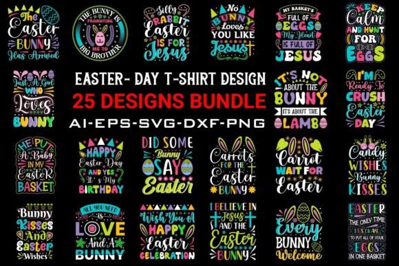 Download Easter Day T-Shirt Designs Bundle - Shirt Collection