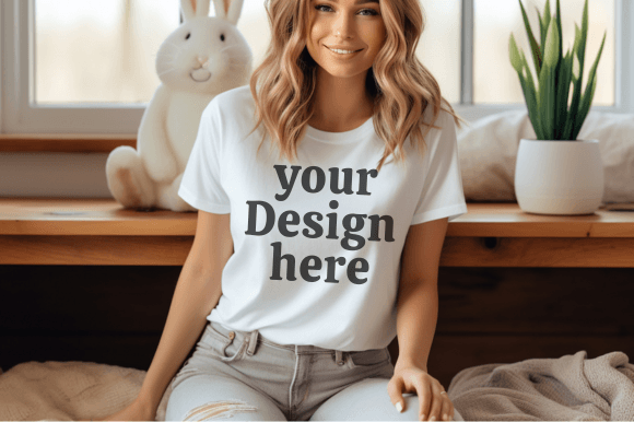 Download Easter Tshirt Mockup Bella Canvas Mockup - Shirt Collection