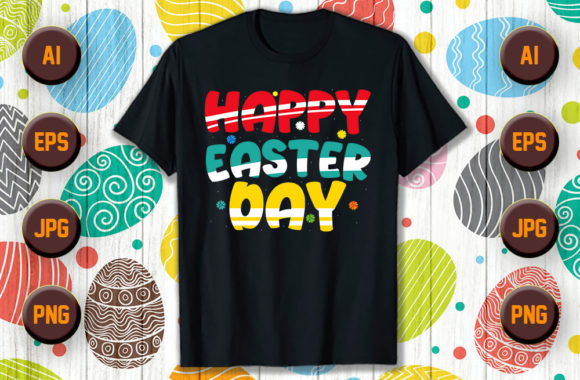 Download Happy Easter Typography T Shirt Design 1 - Shirt Collection
