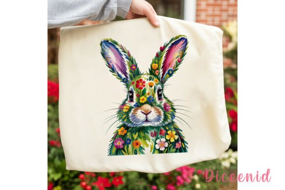 Download Floral Watercolor Bunny PNG Clipart - Watercolor bunny png Collection