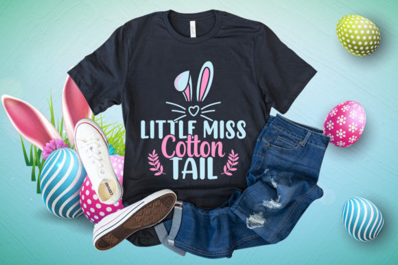 Download Little Miss Cotton Happy Easter T-shirt - Shirt Collection