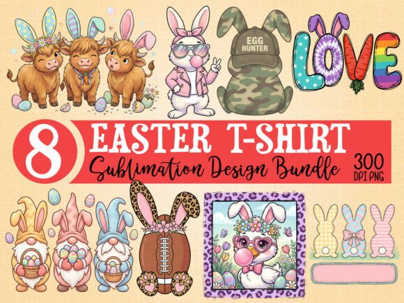 Download Easter T-Shirt Design Bundle PNG - Shirt Collection