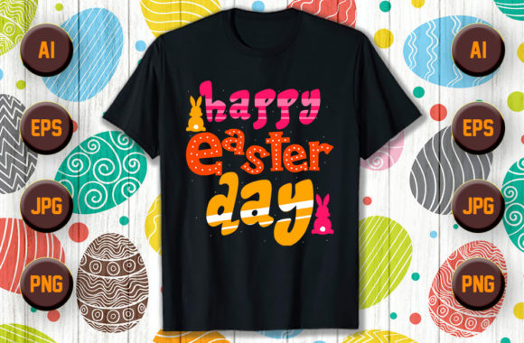 Download Happy Easter Typography T Shirt Design 3 - Shirt Collection