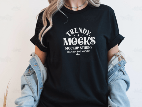Download Comfort Colors C1717 Black Tshirt Mockup - Shirt Collection